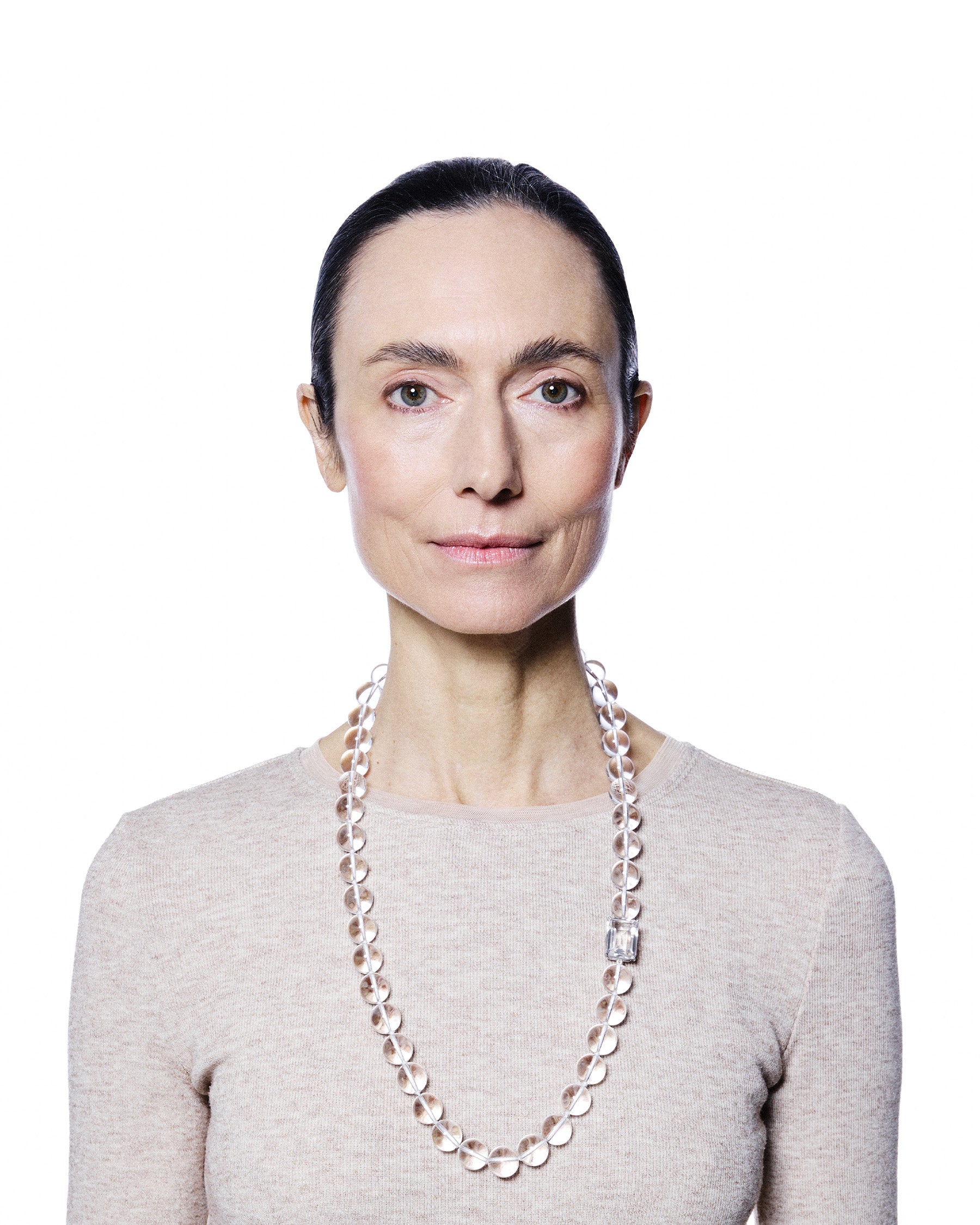 Medium Bead Necklace — Mountain Crystal