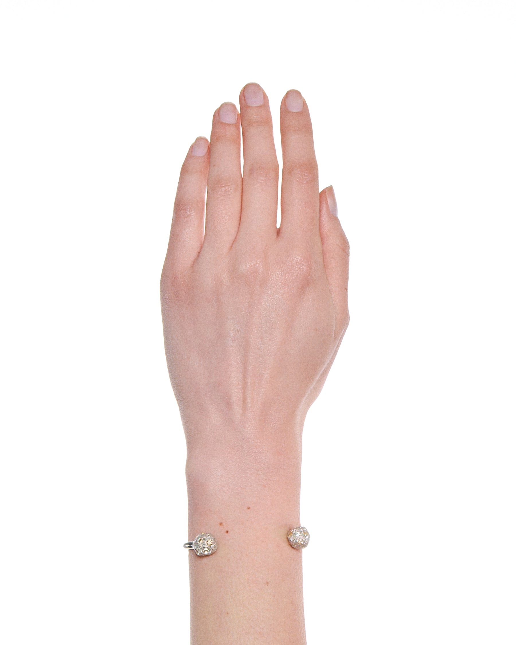 Milgrain Pavé Bangle — Caviar