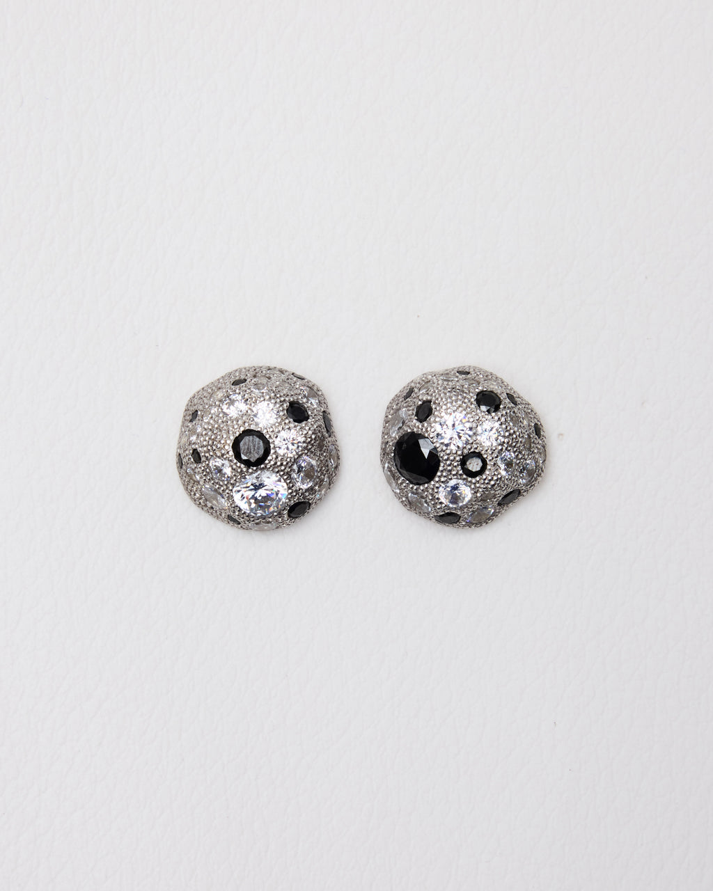 Milgrain Pavé Earrings — Caviar