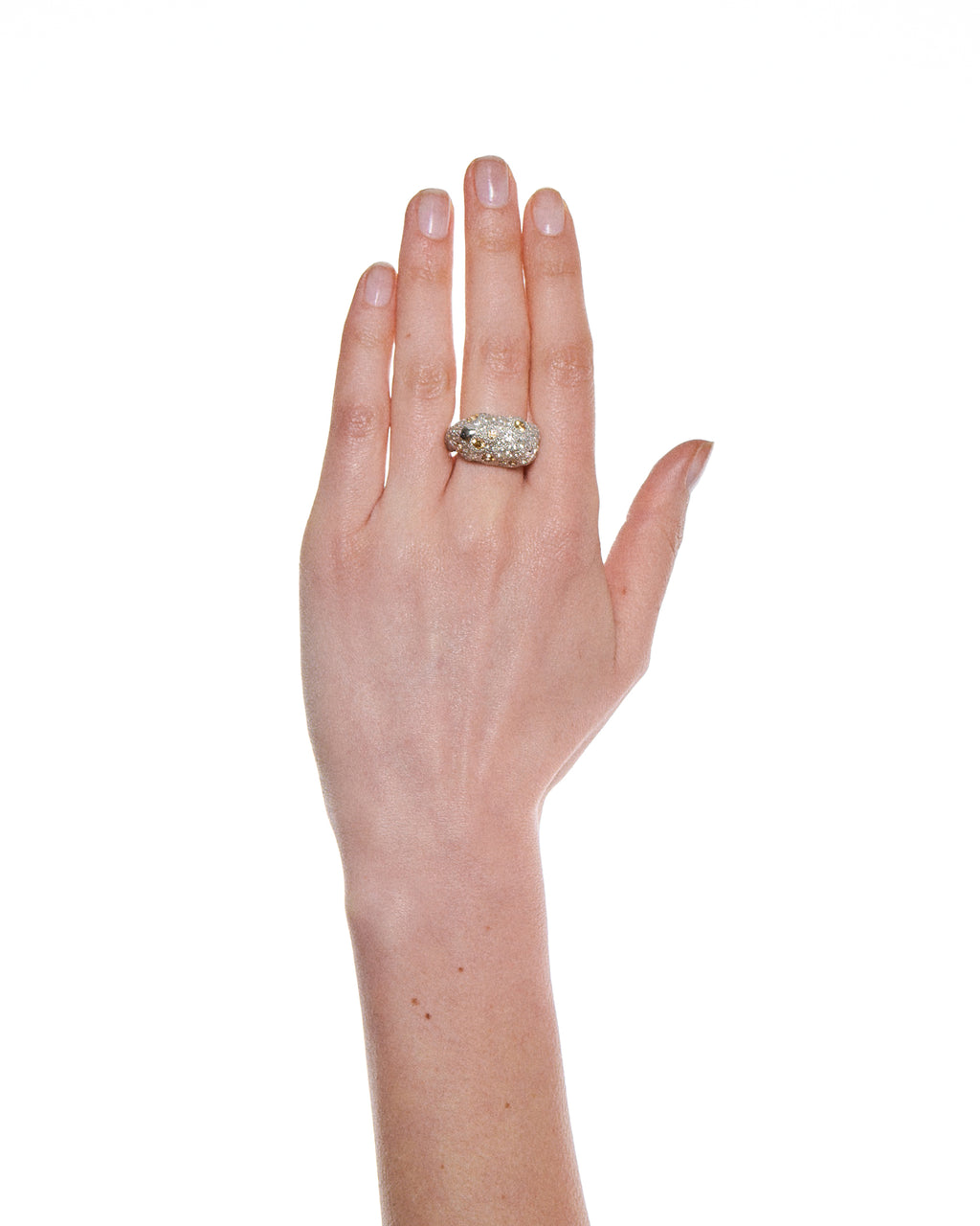 Milgrain Pavé Ring — Champagne
