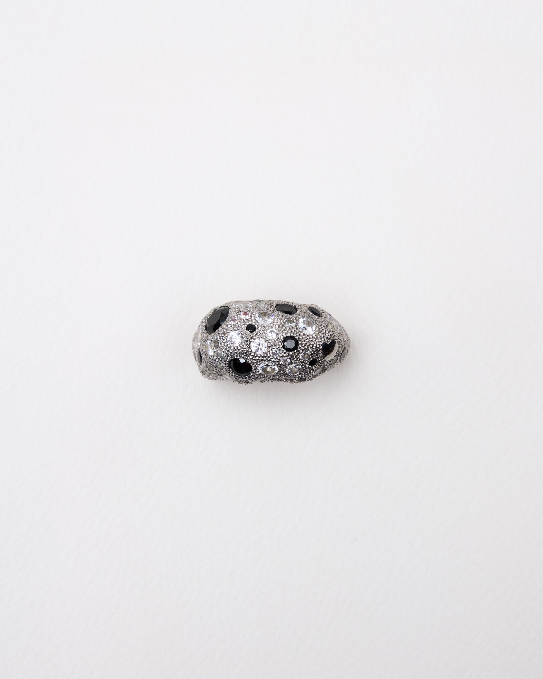 Milgrain Pavé Ring — Caviar