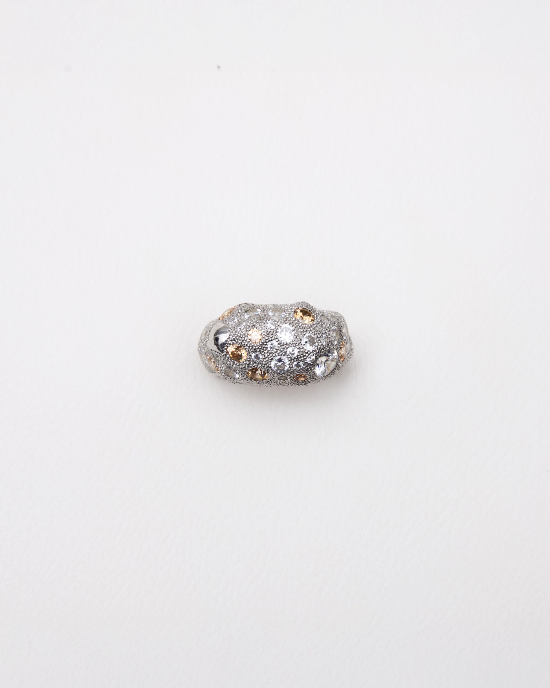 Milgrain Pavé Ring — Champagne