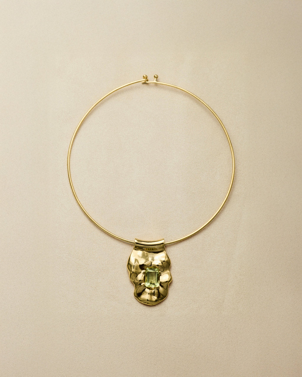 Necktube — Gold Vermeil & Lemon Citrine