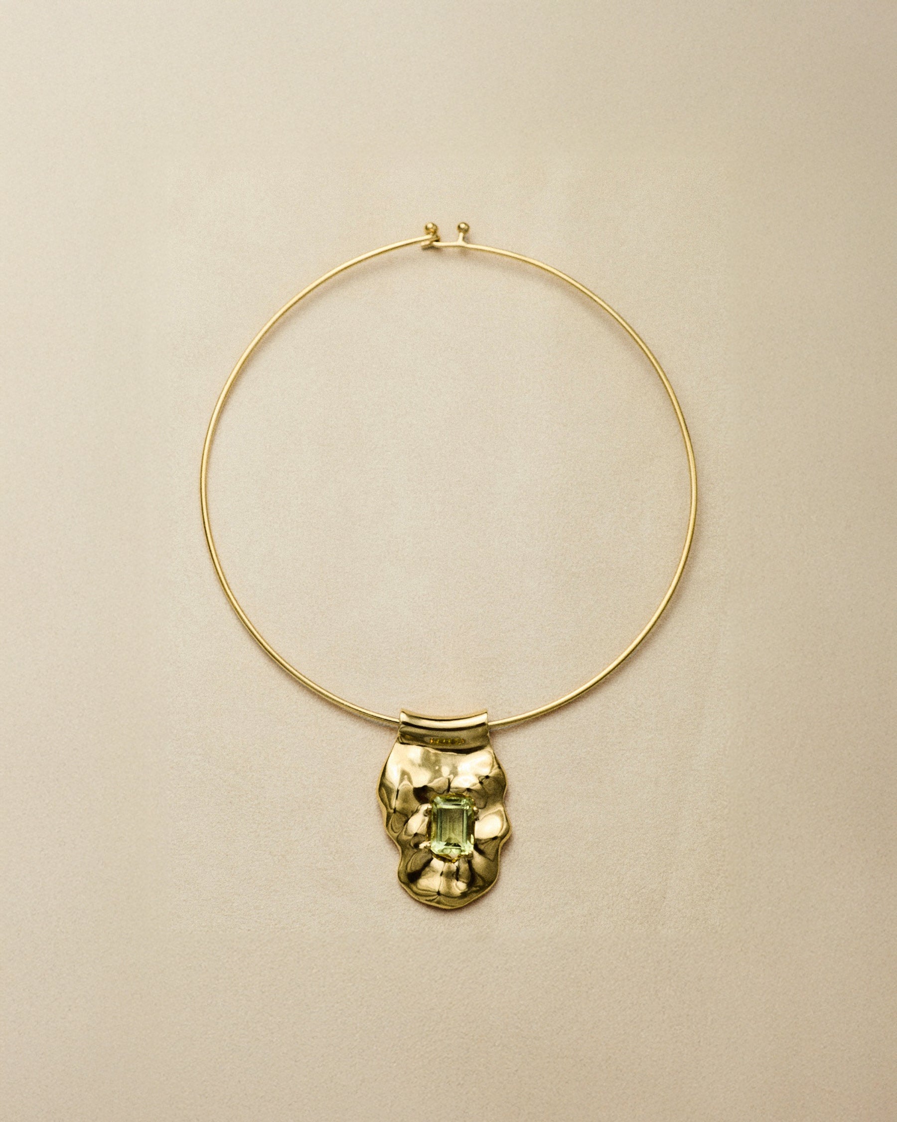 Necktube — Gold Vermeil & Lemon Citrine