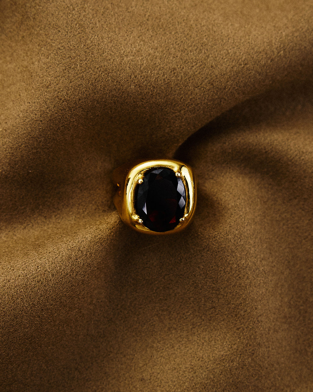 Odd Ring #3 — Garnet
