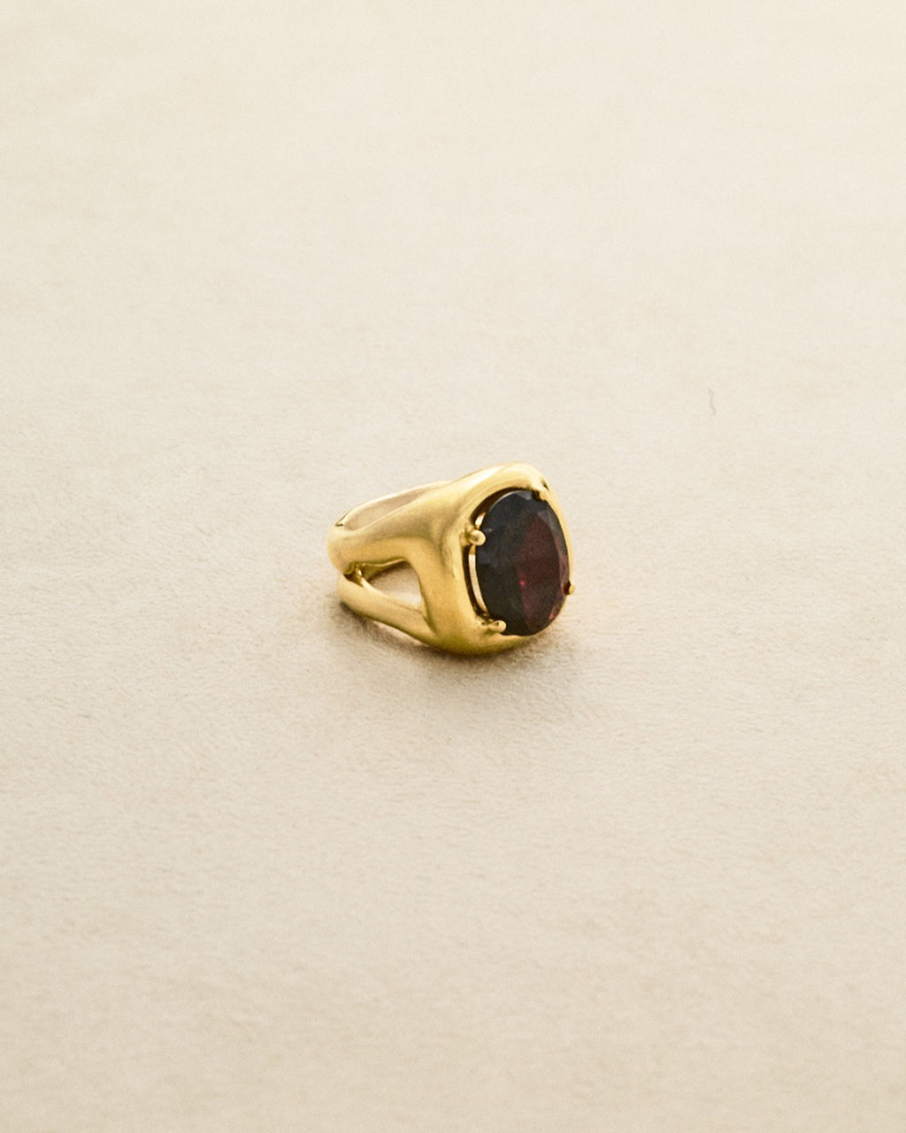 Odd Ring #3 — Garnet
