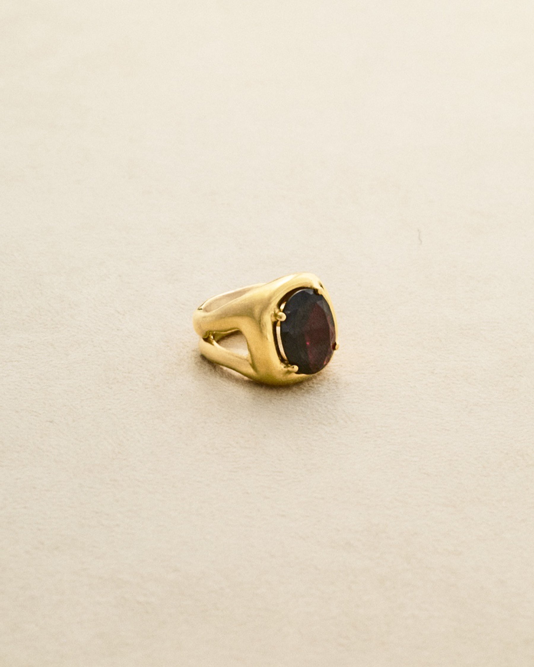 Odd Ring #3 — Garnet