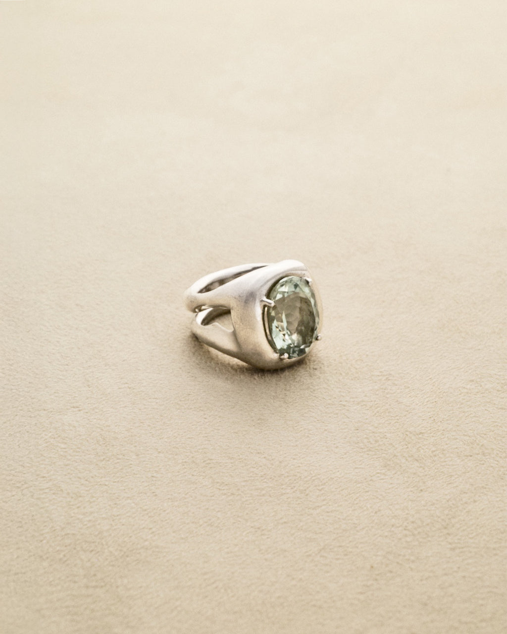Odd Ring #3 — Prasiolite
