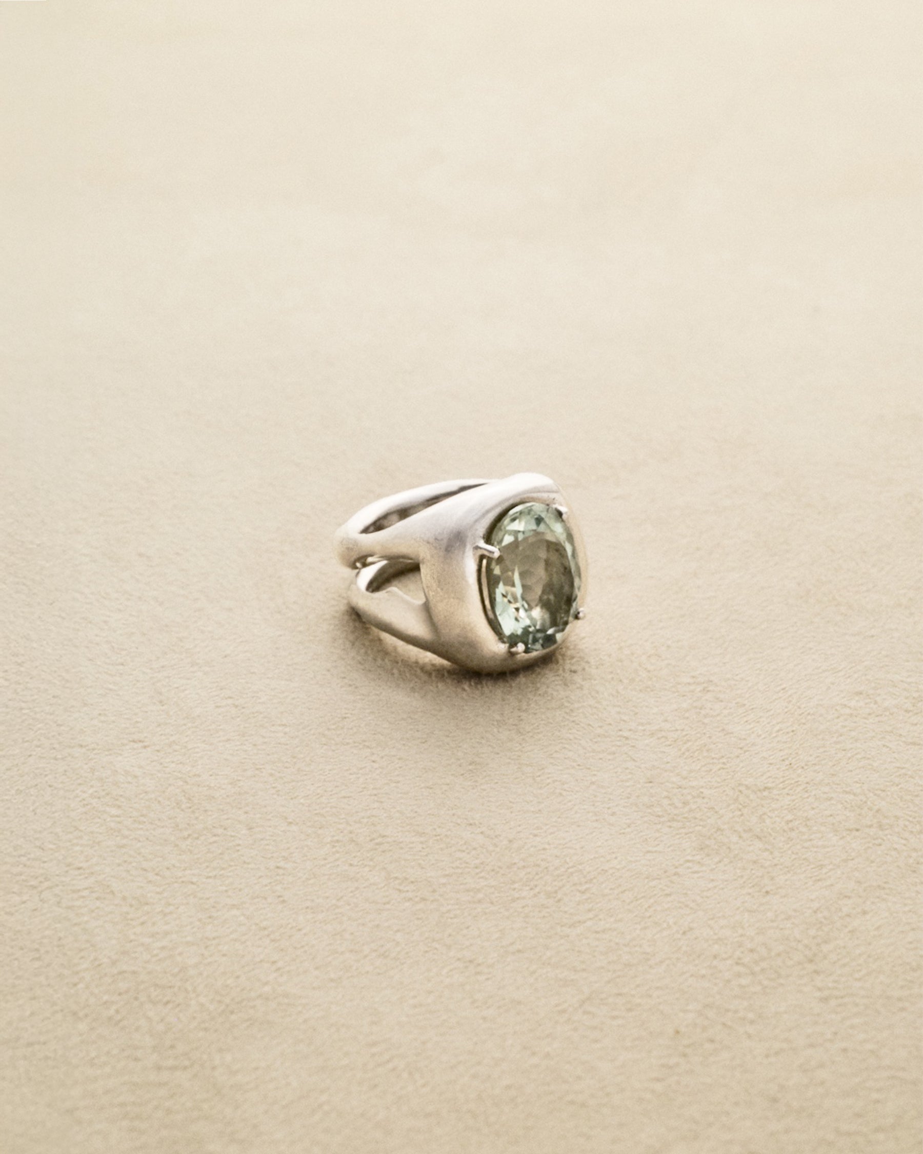 Odd Ring #3 — Prasiolite