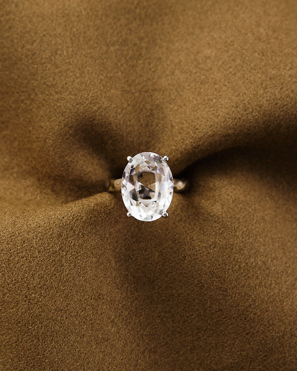 Drop Ring — Mountain Crystal