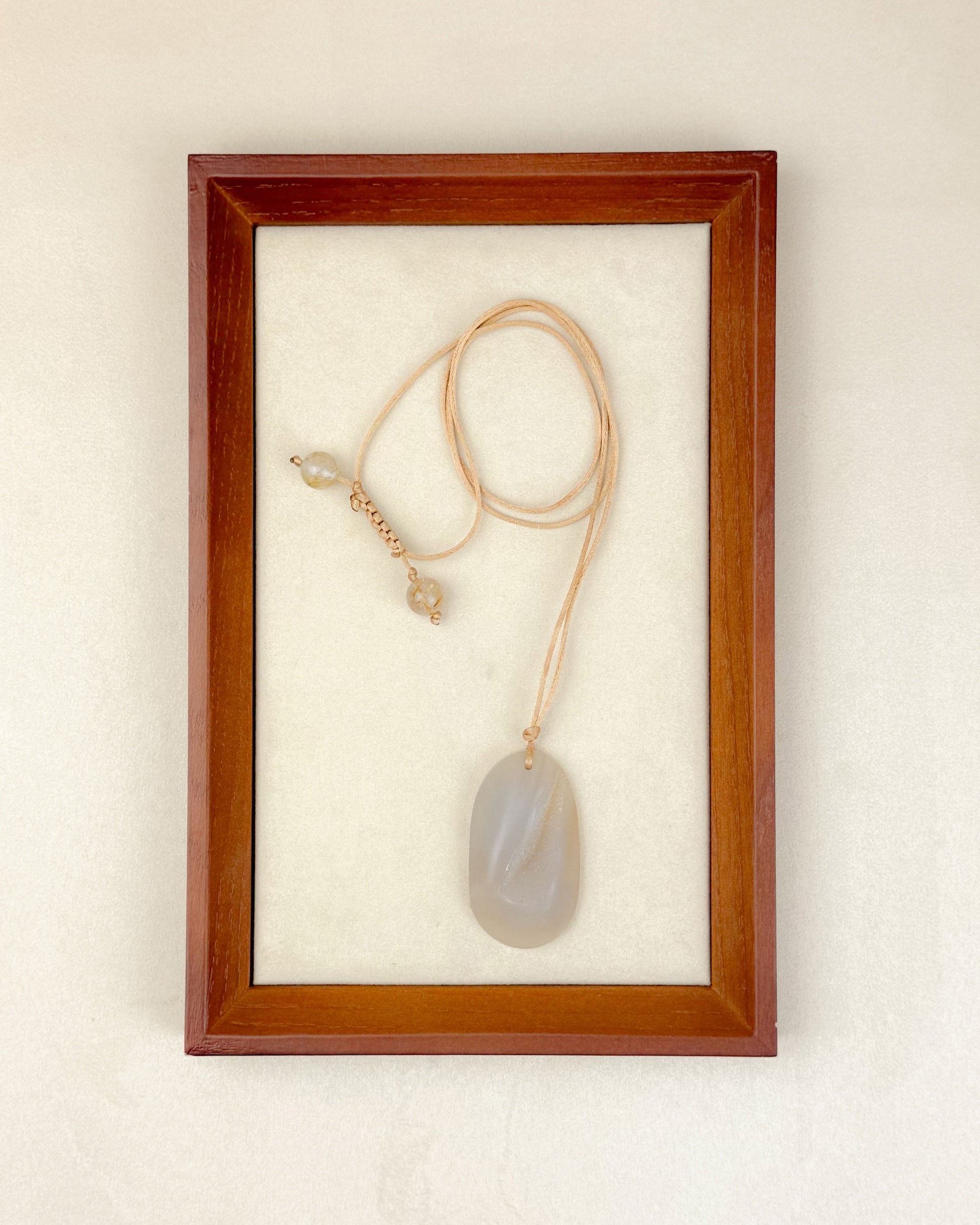 RELIC NO. 2 — BOTSWANA AGATE & GOLD RUTILATED QUARTZ