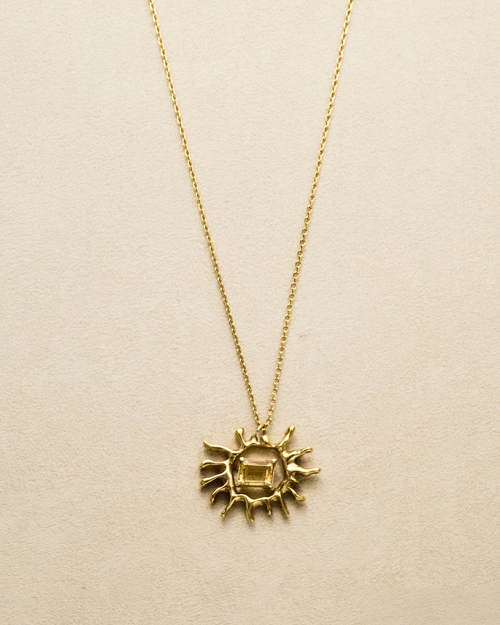 Sun Necklace — Citrine