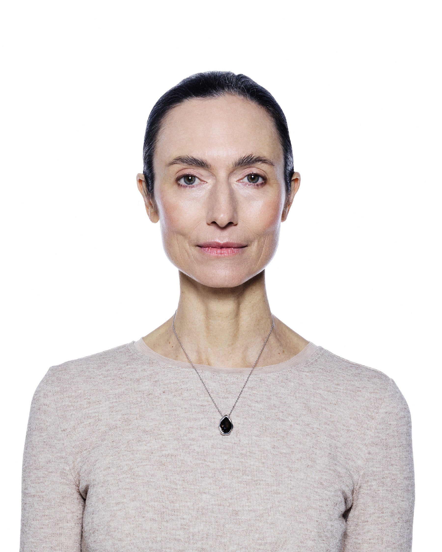 Teardrop Necklace — Smokey Quartz