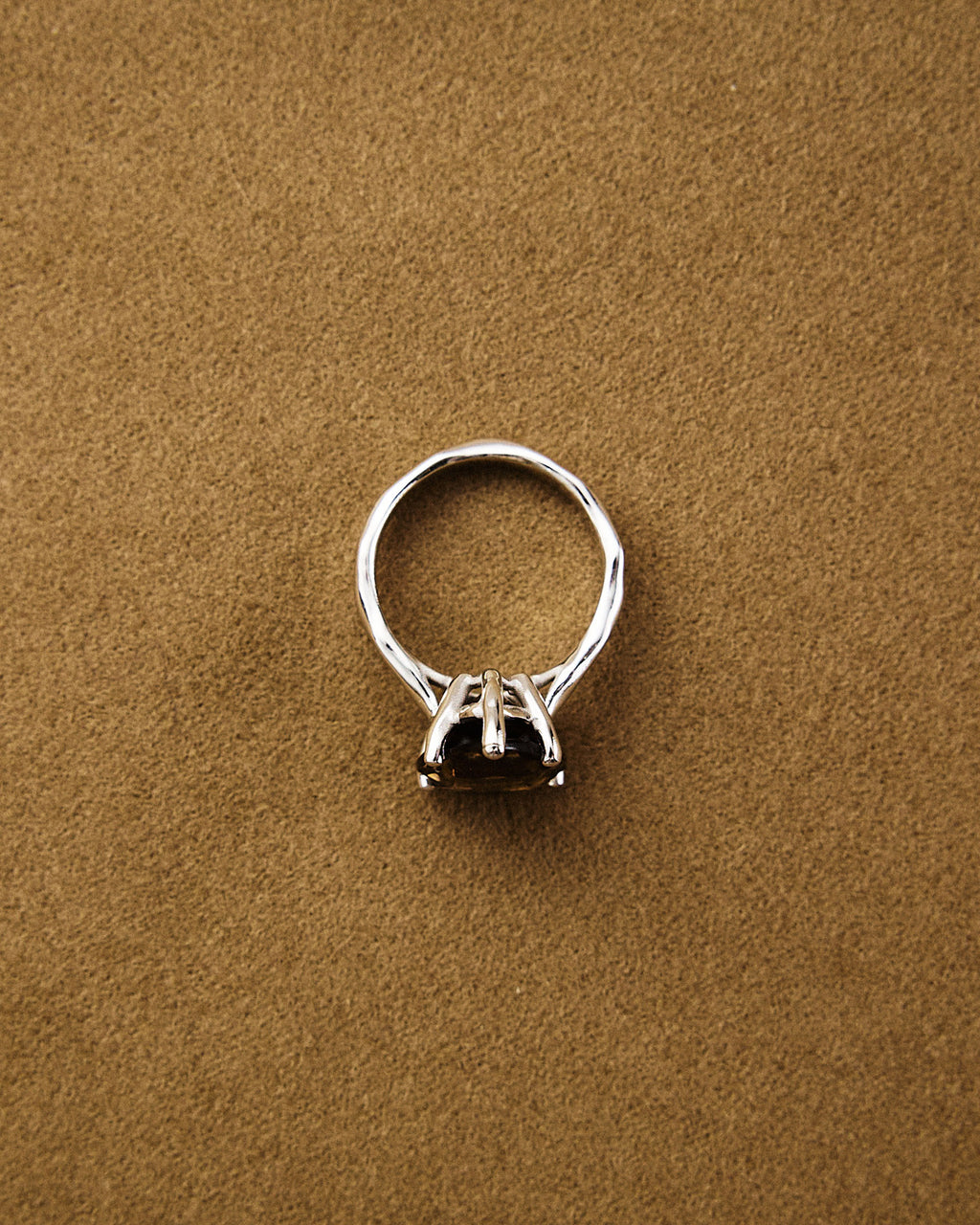 Teardrop Ring — Smokey Quartz