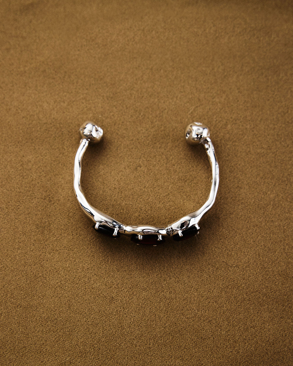Triple Bangle — Garnet