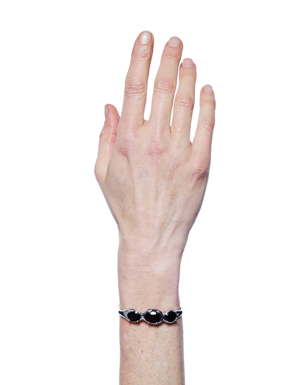 Triple Bangle — Garnet