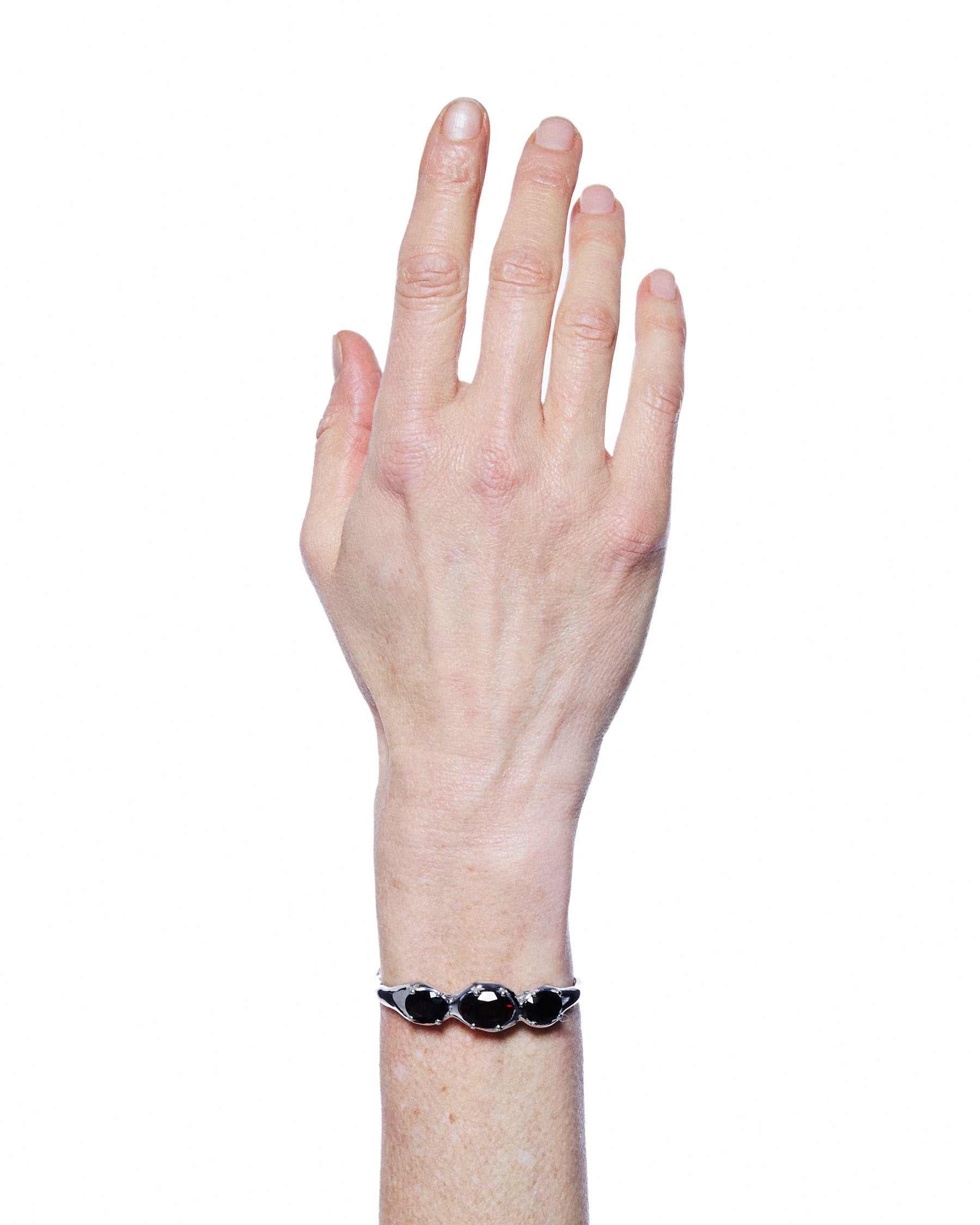 Triple Bangle — Garnet