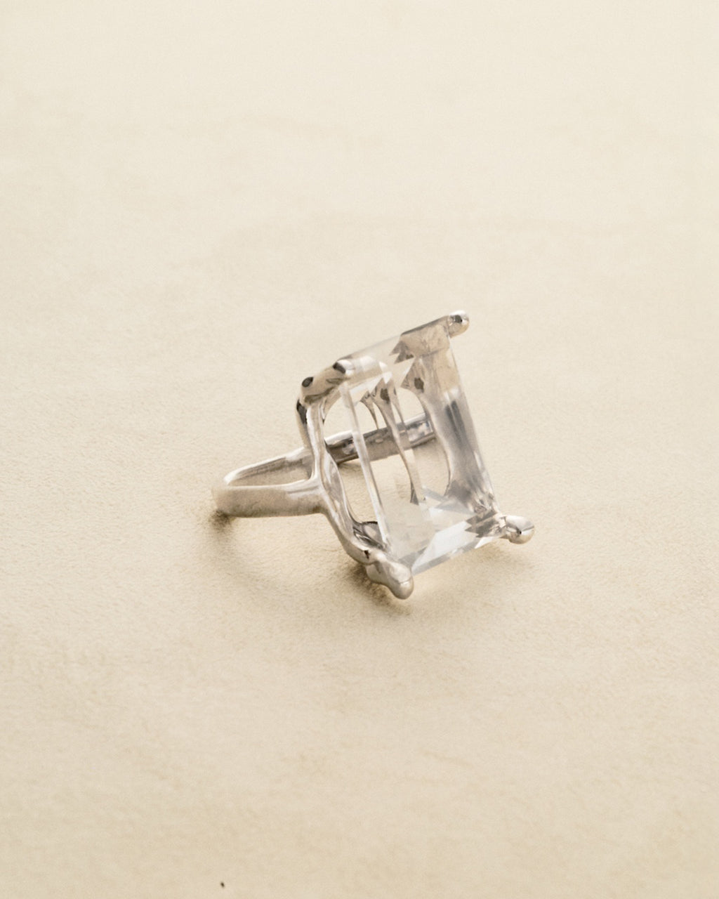 2 Finger Ring — Mountain Crystal