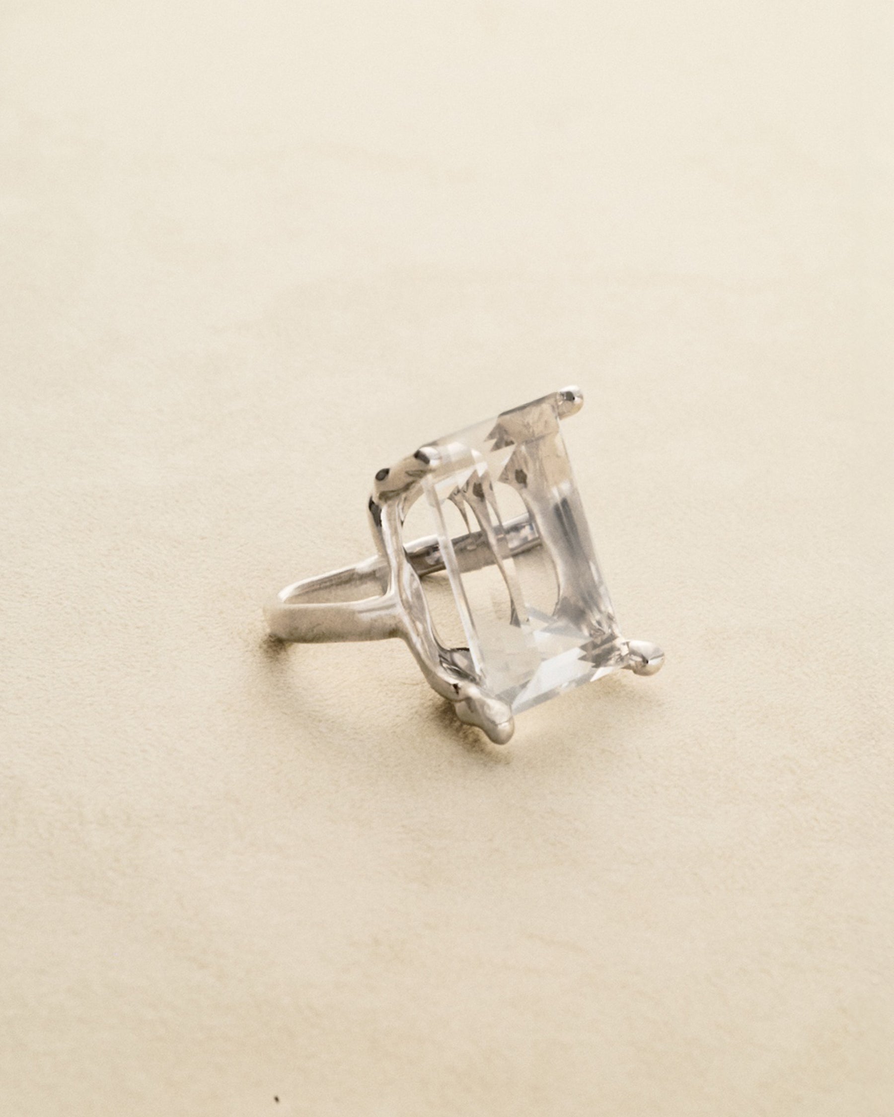2 Finger Ring — Mountain Crystal