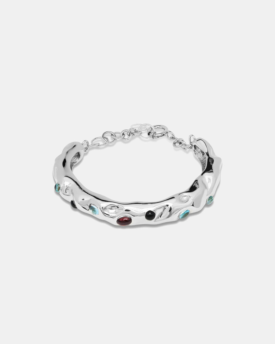 BRANCH BRACELET-SILVER-GRANATE & SKY TOPAZ