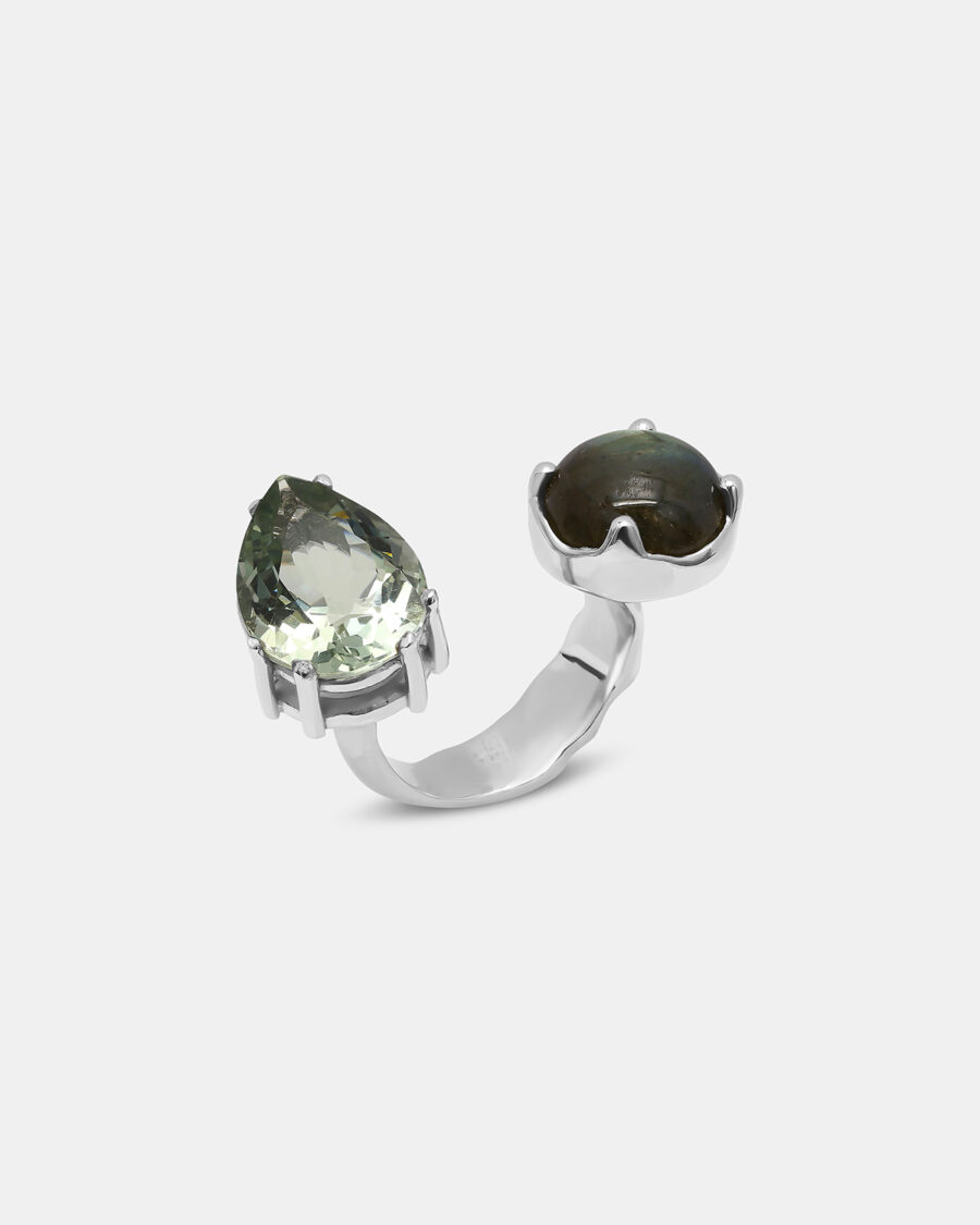 DOUBLERING-SILVER-PERIDOT