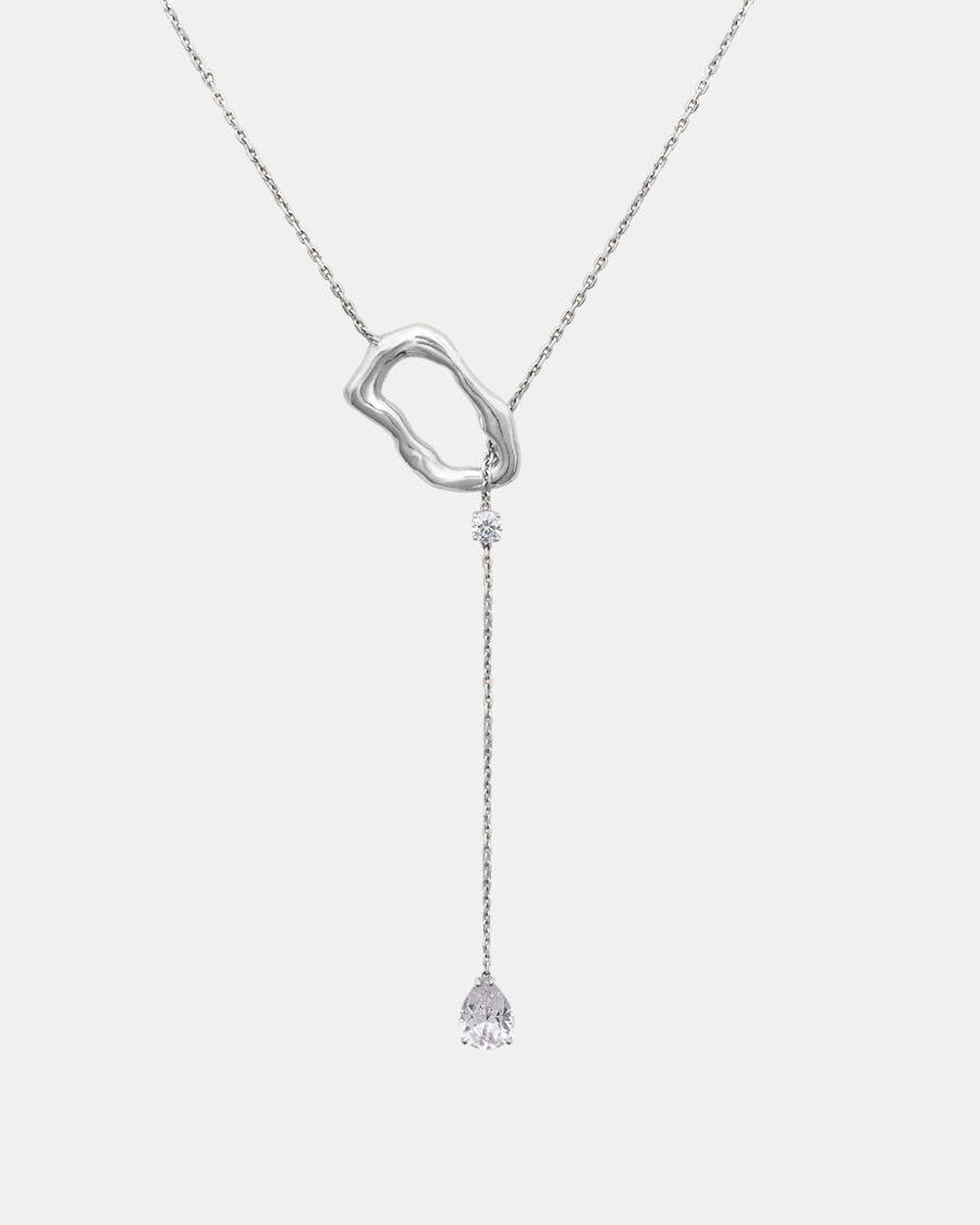 WATERFALL NECKLACE - CRYSTAL - IZABO